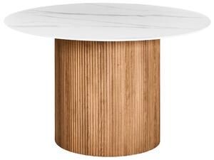 Étkezőasztal ALBINA Fehér márvány 120 cm 120 cm
