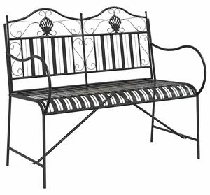 VidaXL Kerti pad Fekete 104 x 54 x 93cm Acél