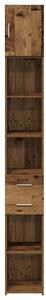 VidaXL Tárolószekrény 2 db Öreg fa 30 x 42,5 x 225 cm