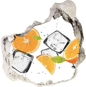 3d-s lyukat fali matrica Narancs jéggel