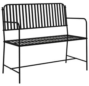VidaXL Kerti pad Fekete 104 x 54 x 93cm Acél