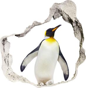 3d-s lyuk vizuális effektusok matrica Pingvin