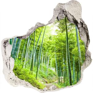3d-s lyuk vizuális effektusok matrica Bambusz erdő