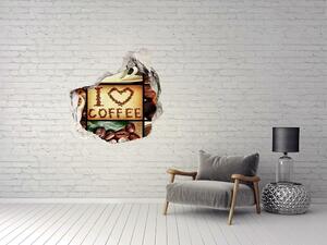 3d-s lyuk vizuális effektusok matrica Kávé kollázs