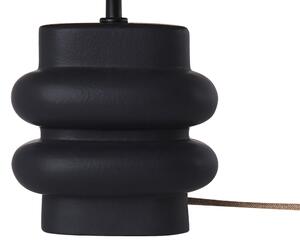 Fekete kerámia asztali lámpa 42 cm JUDY