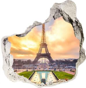 3d-s lyuk vizuális effektusok matrica Eiffel-torony párizs