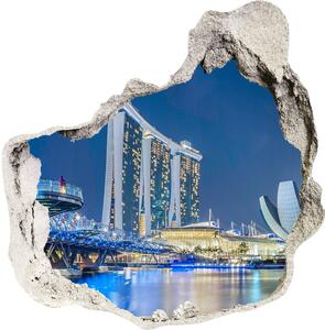 3d-s lyuk vizuális effektusok matrica Singapore éjjel