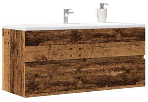 Antik fa színű szerelt fa mosdószekrény 100 x 38,5 x 45 cm
