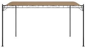 VidaXL tópszínű szövet és acél pavilon 4 x 3 m 180 g/m²