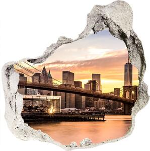 3d-s lyuk vizuális effektusok matrica Brooklyn híd