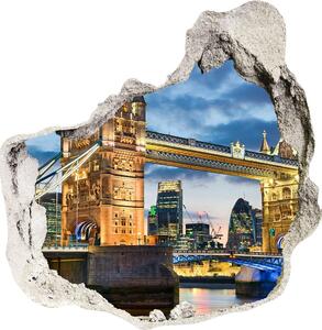 3d-s lyuk vizuális effektusok matrica Tower híd londonban