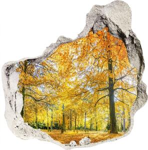 3d-s lyuk vizuális effektusok matrica Erdő ősszel