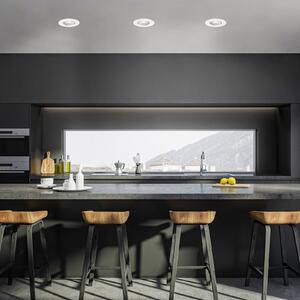 Briloner LED beépített spotlámpa 7602 3-as IP65 3000K fehér, dimmelhető, Fehér / opál, Fürdőszoba, Műanyag
