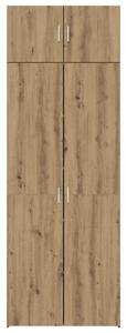 VidaXL Tárolószekrény 2 db Artisan tölgy 80 x 42,5 x 225 cm