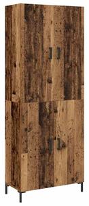 VidaXL Magasfiú Régi fa 69,5 x 34 x 180 cm Szerelt Fa