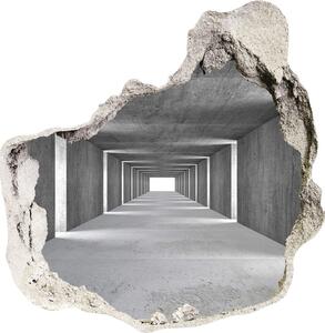 3d lyuk fal dekoráció A beton alagút