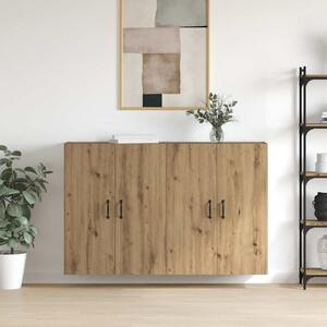 VidaXL Fali szekrény 2 db Artisan tölgy 69,5 x 34 x 90 cm Szerelt Fa