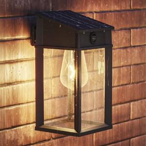 Philips LED kültéri falilámpa Geri UE érzékelővel, szögletes, IP44, Fekete, fém