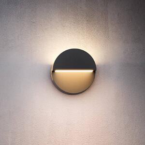 Philips LED kültéri fali világítás Valor UE, antracit, alumínium, IP44, Fekete, Alumínium, Modern