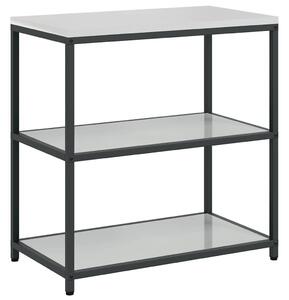 VidaXL Konyhai polcrendszer HATTEM Ezüst 90 x 50 x 92 cm Acél