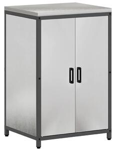 VidaXL Konyhai Tárolás HATTEM Ezüst 60 x 50 x 92 cm Acél