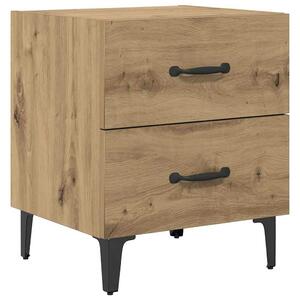 VidaXL Ágyat tartó szekrény 2 pcs kézműves tölgy 40 x 35 x 47.5 cm