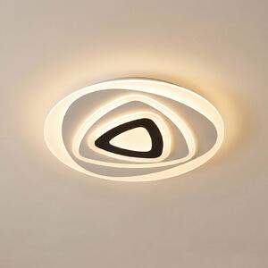 Lindby LED mennyezeti világítás Rebeka, Ø 70 cm, CCT, távirányító, dimmelhető, Fehér / opál, Nappali / Étkező, Műanyag, Modern