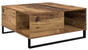 VidaXL Dohányzóasztal Öreg fa 80 x 80 x 36,5 cm Faanyag