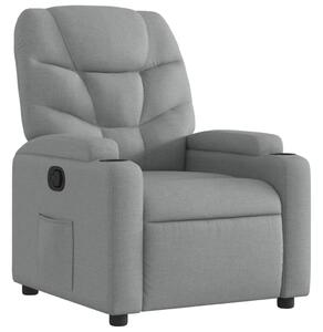 VidaXL világosszürke szövet relaxfotel