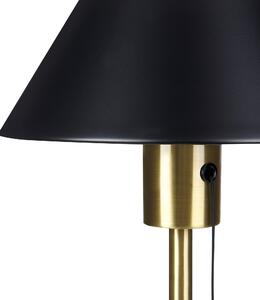 Fekete és arany fém asztali lámpa 37 cm CAPARO