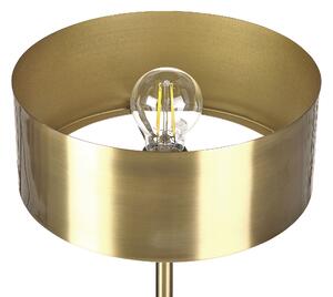 Arany fém asztali lámpa USB porttal 47 cm ARIPO