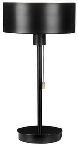 Fekete fém asztali lámpa USB porttal 47 cm ARIPO