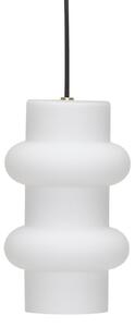 Függőlámpa Hübsch, Pilule Double, dimmable, Fehér, Nappali, Üveg, Skandináv