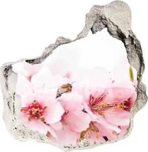 3d lyuk fal dekoráció Cseresznye virágok