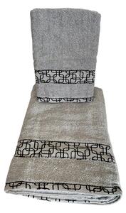 KOCKA frottír törülköző - Világosszürke A törülközők mérete: Törülköző 50x100 cm