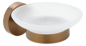 Sapho Sapho, X-ROUND RÉZ szappantartó, tejüveg, matt réz, XR803PG