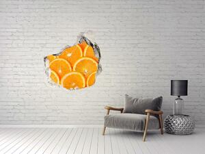 3d lyuk fal dekoráció Narancs szeletek