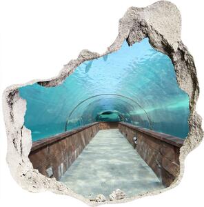 3d lyuk fal dekoráció Az alagút akvárium