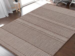 Barna kétoldalas modern ZARA 12 szőnyeg Méret: 80x150 cm