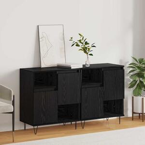 VidaXL Széf 2 db Fekete tölgy 60 x 35 x 70 cm
