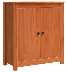 VidaXL Széf Faggyú barna 70 x 35 x 80 cm Tömör fenyőfa