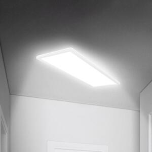 Briloner Move LED panel, érzékelő, 58 x 20 cm, IP44, műanyag, fehér, Fehér / opál, Folyosó, Műanyag
