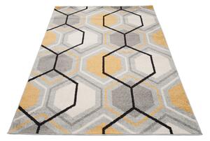 TA Sárga-szürke modern ADELIA szőnyeg Méret: 140x190 cm