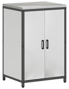 VidaXL Konyhai Tároló Készlet polcokkal 2 pcs Ezüst Horganyzott acél