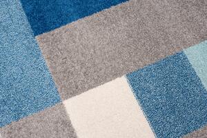 Kék-fehér geometrikus mintás Johann szőnyeg Méret: 160x220 cm