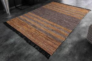 Design szőnyeg Panay 230 x 160 cm barna-szürke - bőr