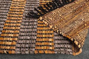 Design szőnyeg Panay 230 x 160 cm barna-szürke - bőr