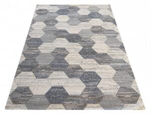 DY Szürke-fehér mintás modern FEEL szőnyeg Méret: 160x220 cm
