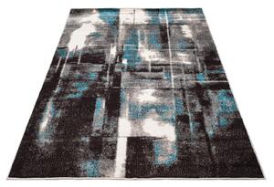 TA Fekete-kék modern Salome szőnyeg Méret: 80x150 cm