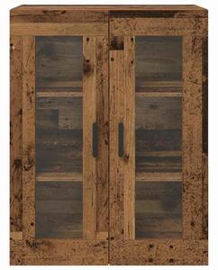VidaXL Fali Szekrények 2 db Régi fa 69,5 x 34 x 90 cm Szerelt Fa